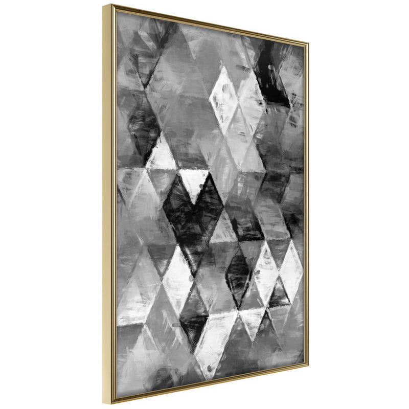 Poster - Abstract Diamonds  - goud