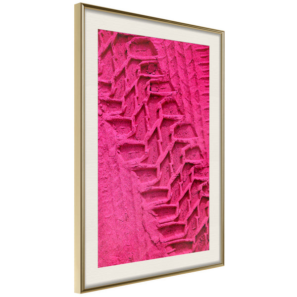 Poster - Amaranth Sand  - goud passepartout