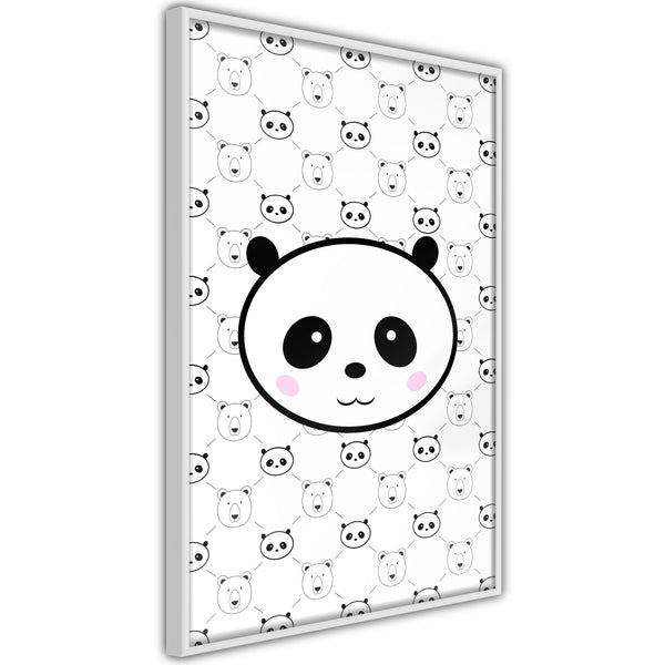 Poster - Panda and Friends  - wit