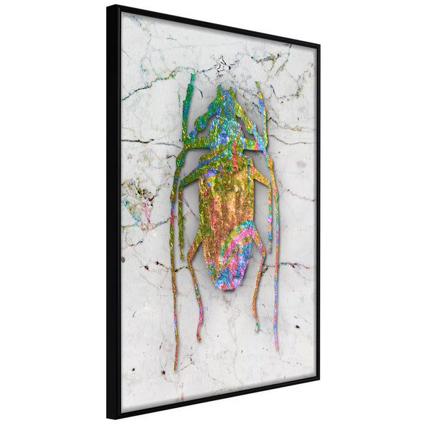 Poster - Iridescent Insect  - zwart