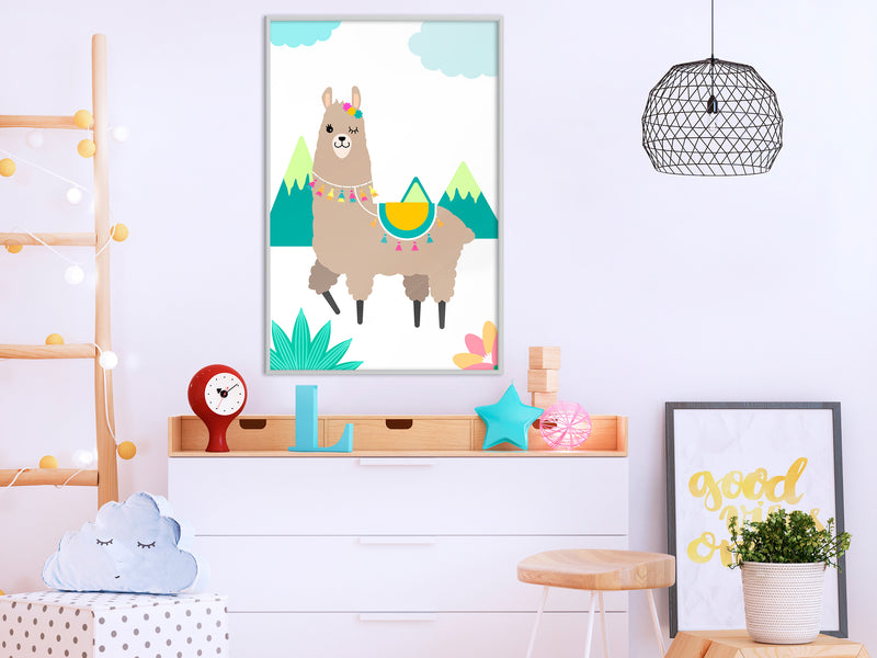 Poster - Playful Llama  - wit