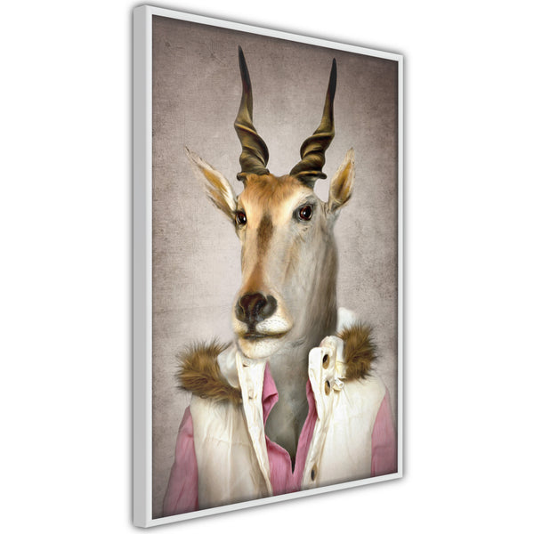 Poster - Animal Alter Ego: Antelope  - wit