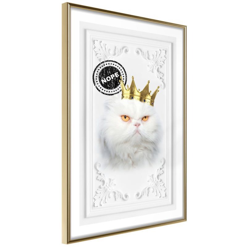 Poster - Cat Rules II  - goud