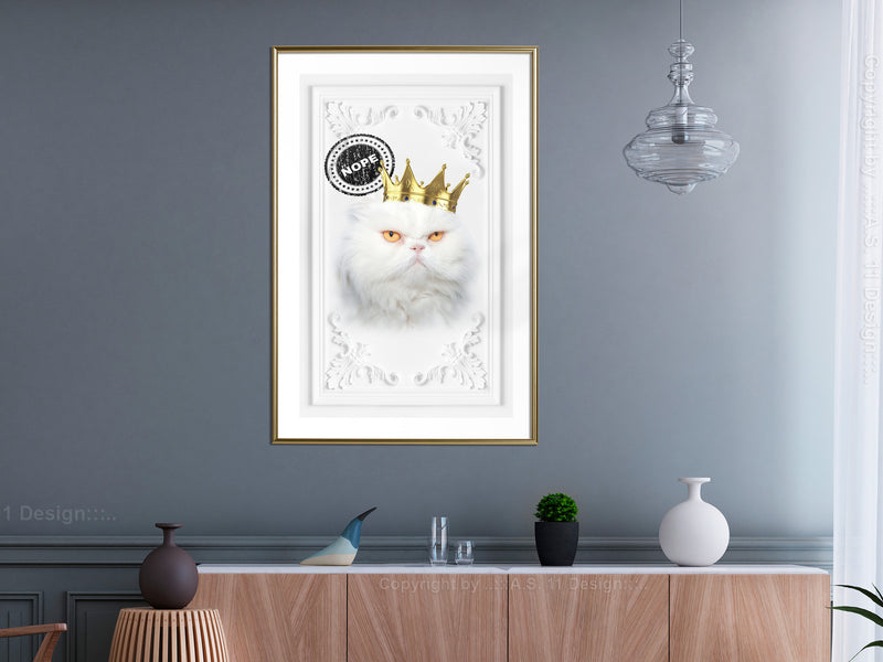 Poster - Cat Rules II  - goud