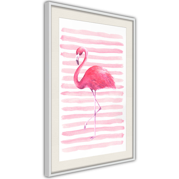 Poster - Pink Madness  - wit passepartout