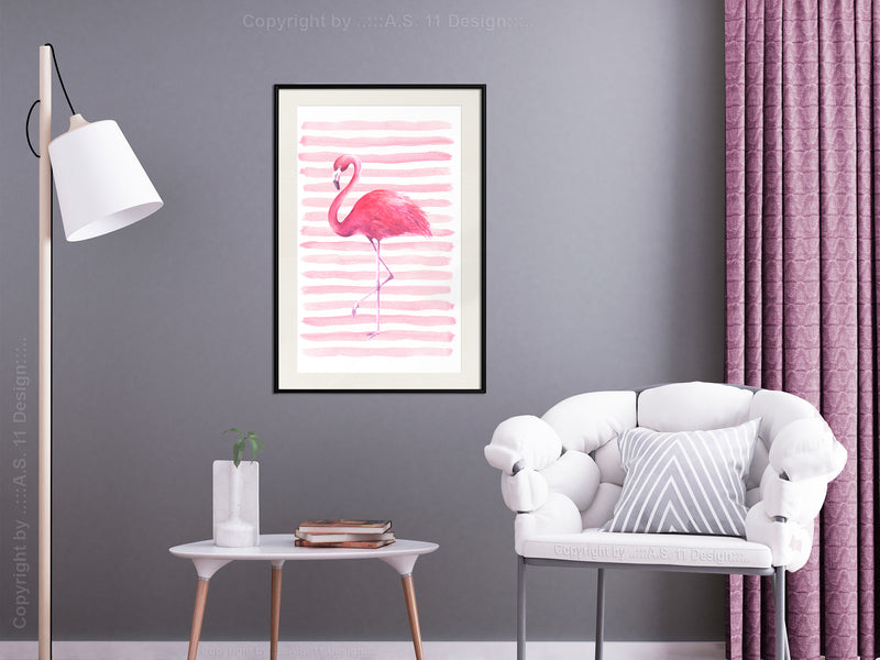 Poster - Pink Madness  - zwart passepartout