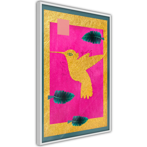 Poster - Native American Hummingbird  - wit