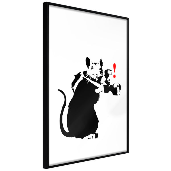 Poster - Banksy: Rat Photographer  - zwart