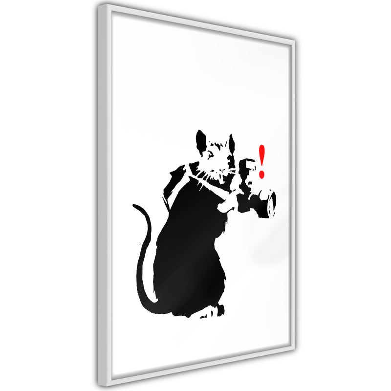 Poster - Banksy: Rat Photographer  - wit