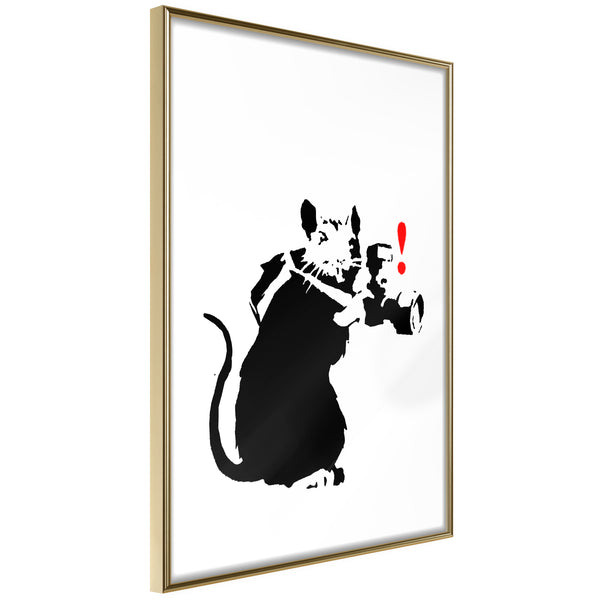 Poster - Banksy: Rat Photographer  - goud