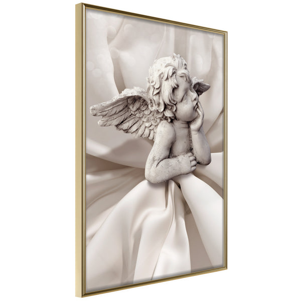 Poster - Little Angel  - goud