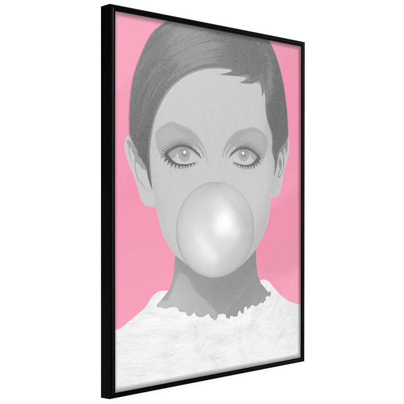 Poster - Twiggy  - zwart