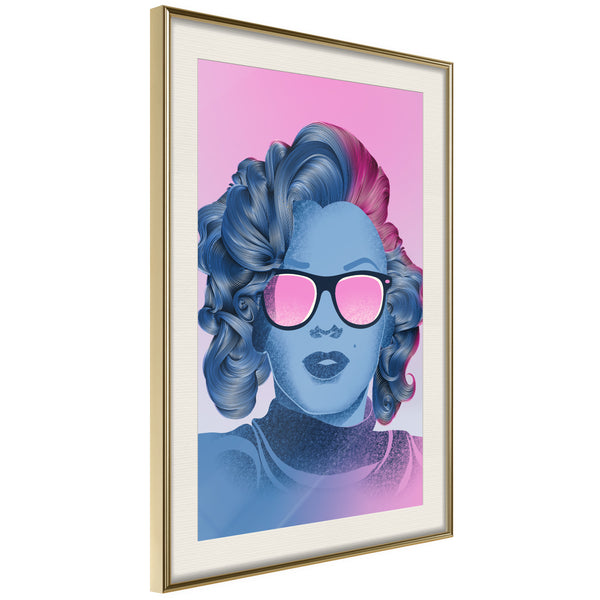 Poster - Pop Culture Icon  - goud passepartout