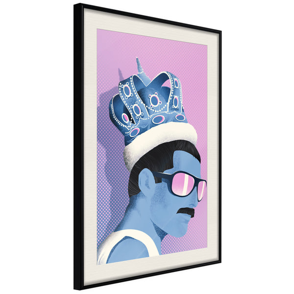 Poster - King of Music  - zwart passepartout