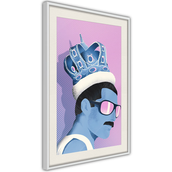 Poster - King of Music  - wit passepartout