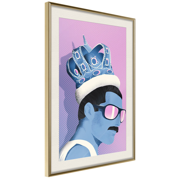 Poster - King of Music  - goud passepartout