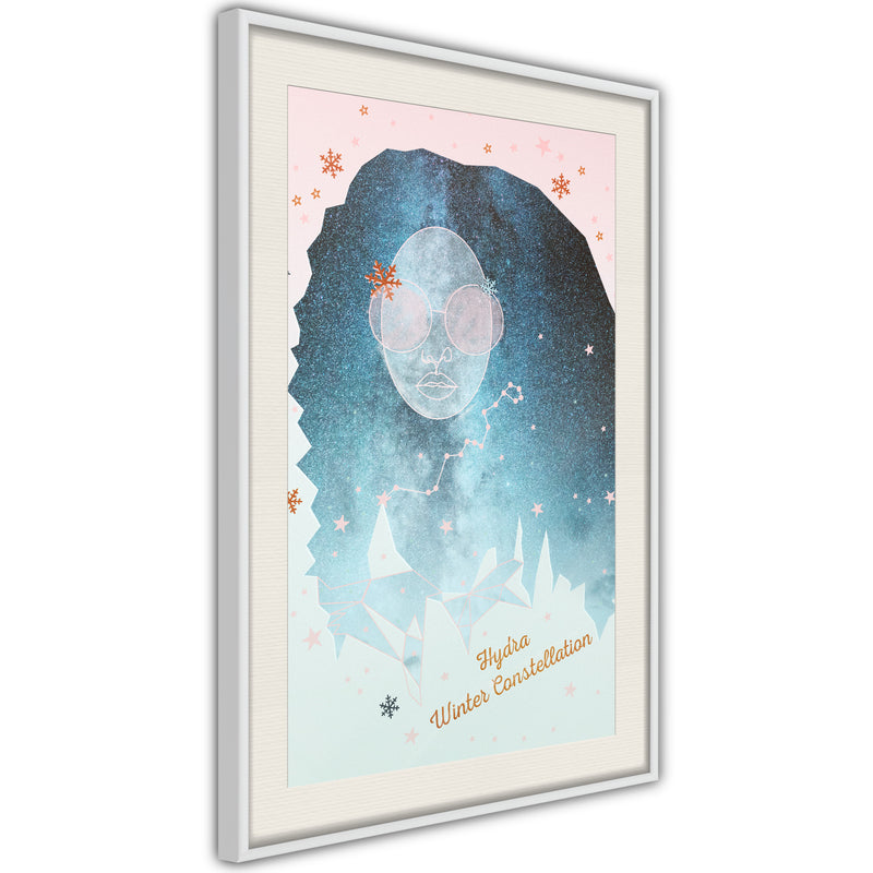 Poster - Winter Constellation  - wit passepartout