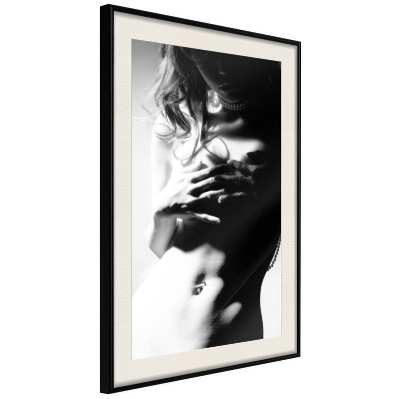 Poster - Feminine Beauty  - zwart passepartout