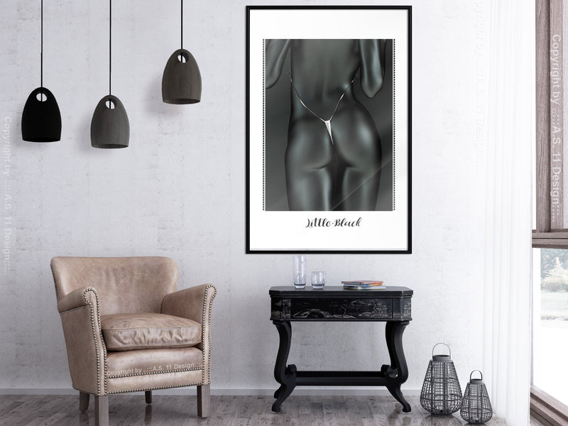 Poster - Beauty of the Female Body  - zwart