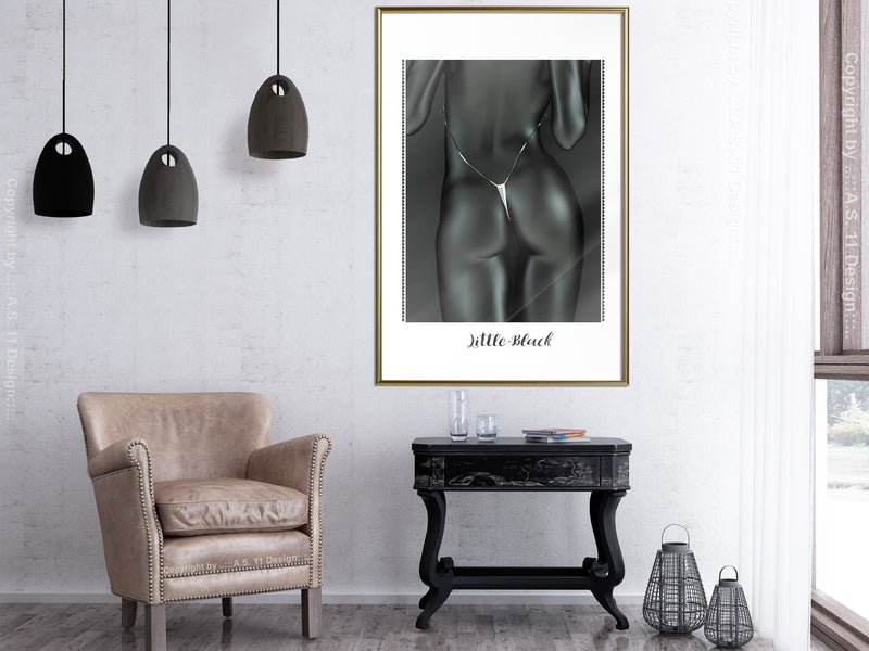 Poster - Beauty of the Female Body  - goud