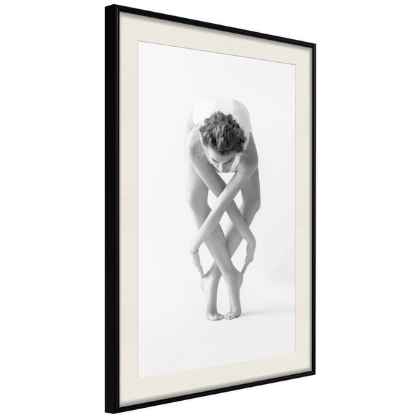 Poster - Interlaced Body  - zwart passepartout