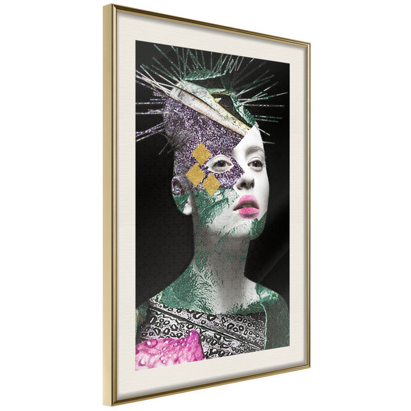 Poster - Modern Beauty  - goud passepartout