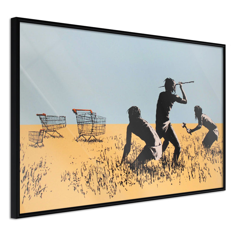 Poster - Banksy: Trolley Hunters  - zwart