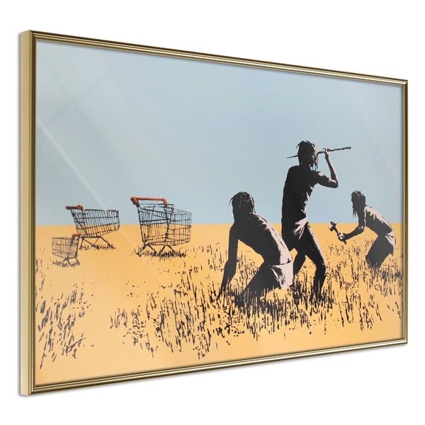 Poster - Banksy: Trolley Hunters  - goud