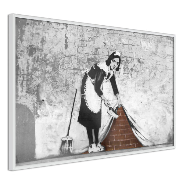 Poster - Banksy: Sweep it Under the Carpet  - wit