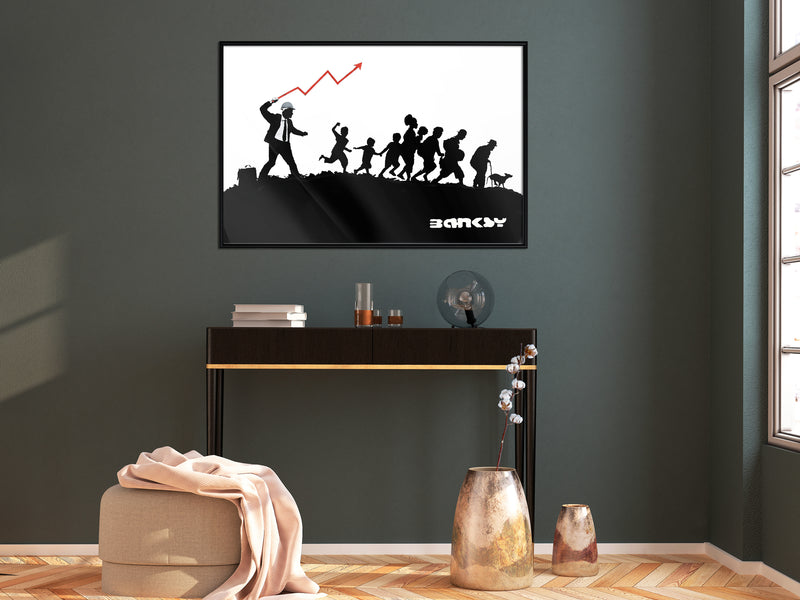 Poster - Banksy: The Whip  - zwart