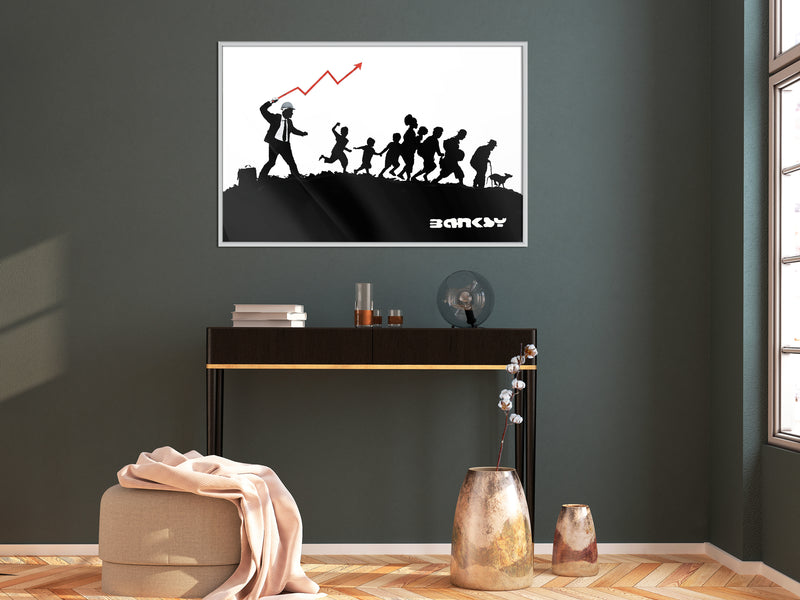 Poster - Banksy: The Whip  - wit