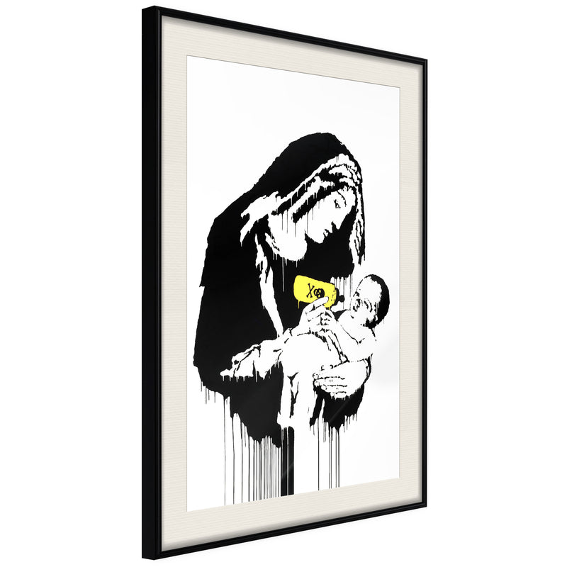 Poster - Banksy: Toxic Mary  - zwart passepartout