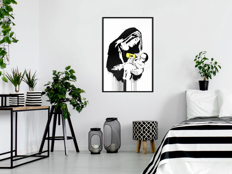 Poster - Banksy: Toxic Mary  - zwart