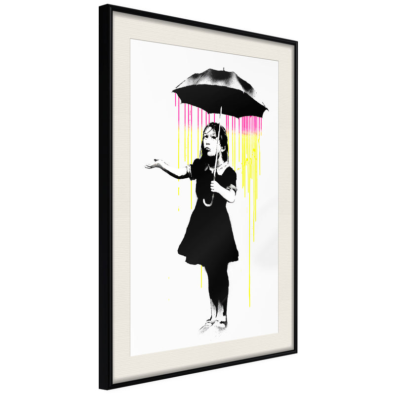 Poster - Banksy: Nola  - zwart passepartout