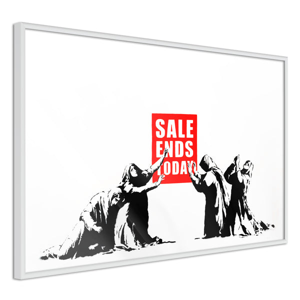 Poster - Banksy: Sale Ends  - wit