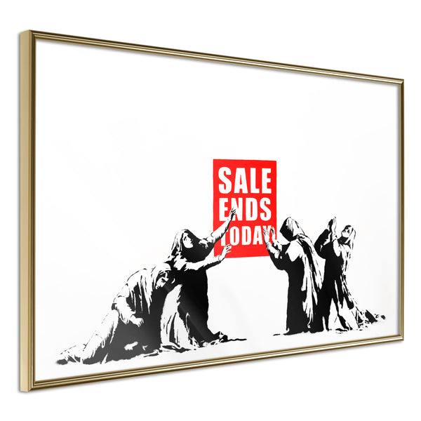 Poster - Banksy: Sale Ends  - goud