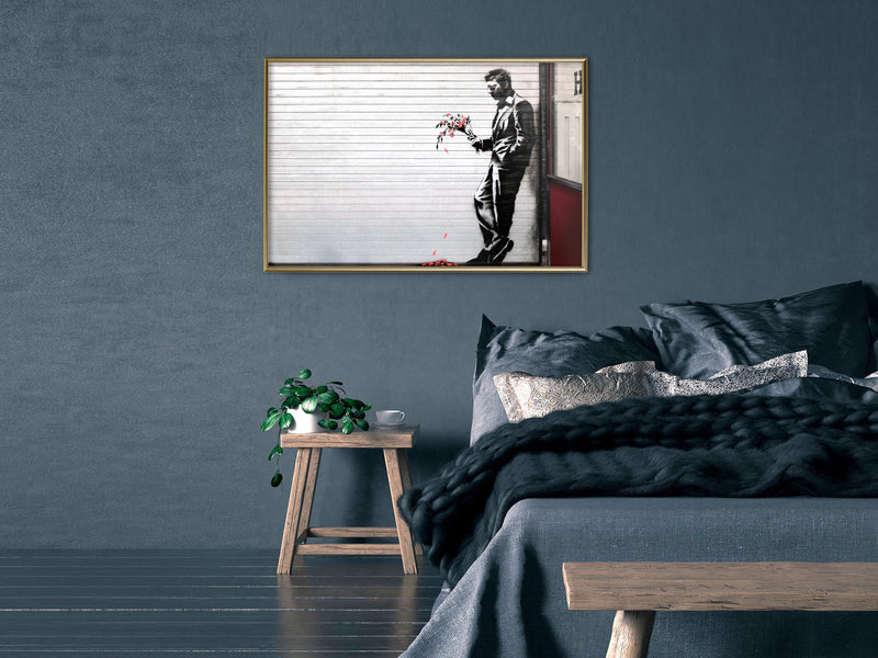 Poster - Banksy: Waiting in Vain  - goud