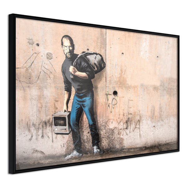 Poster - Banksy: The Son of a Migrant from Syria  - zwart