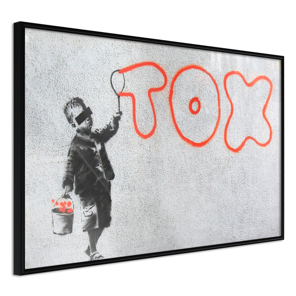 Poster - Banksy: Tox  - zwart