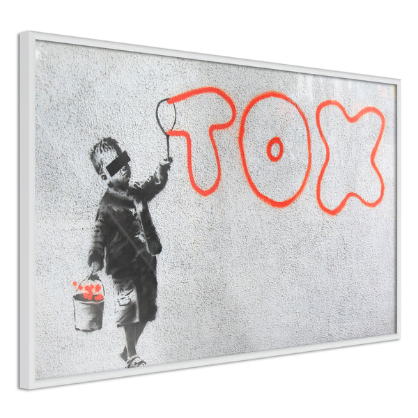 Poster - Banksy: Tox  - wit