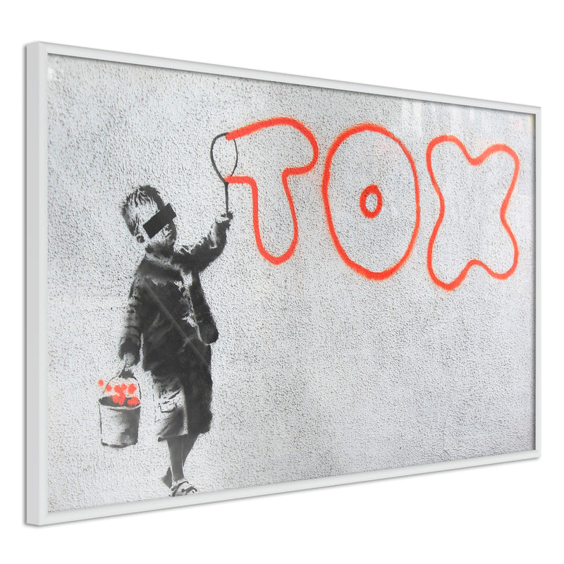 Poster - Banksy: Tox  - wit