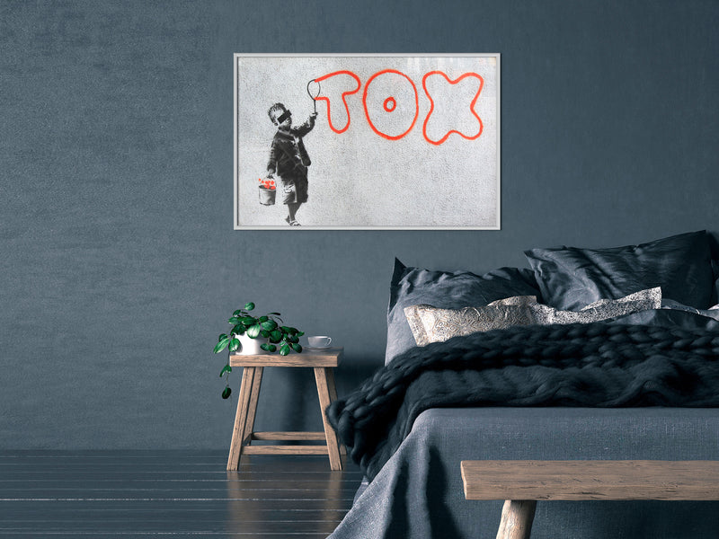 Poster - Banksy: Tox  - wit