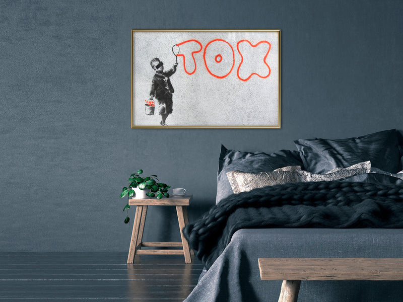 Poster - Banksy: Tox  - goud