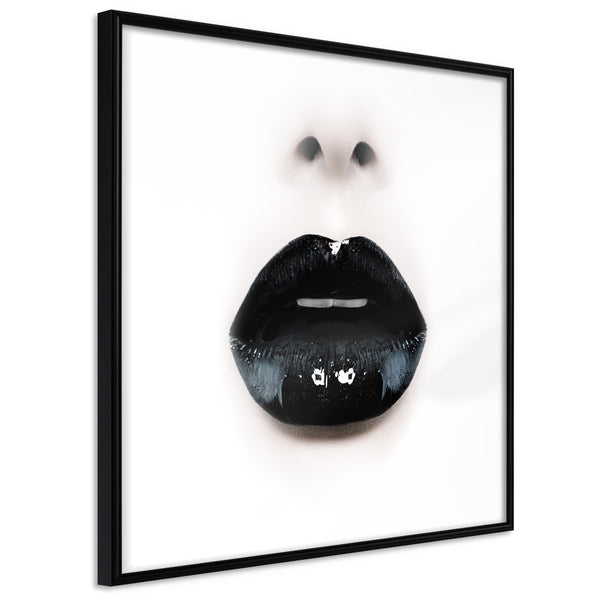 Poster - Black Lipstick (Square)  - zwart