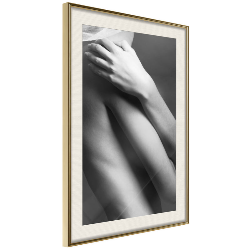 Poster - Touch  - goud passepartout