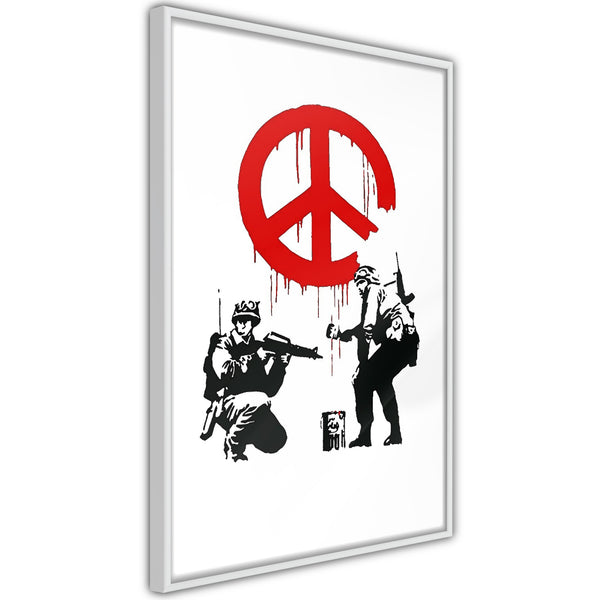 Poster - Banksy: CND Soldiers I  - wit