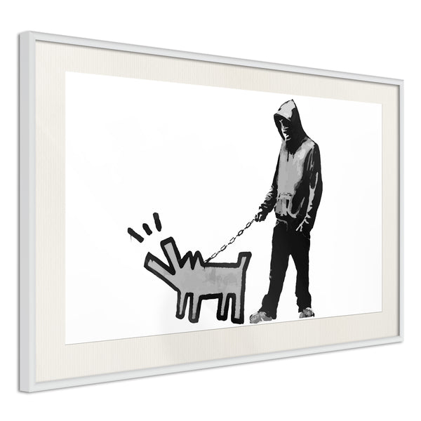 Poster - Banksy: Choose Your Weapon  - wit passepartout
