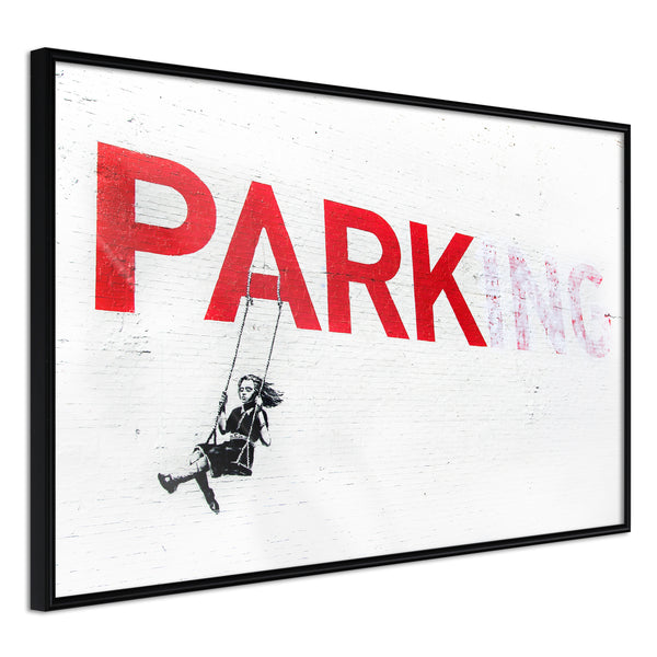 Poster - Banksy: Park(ing)  - zwart