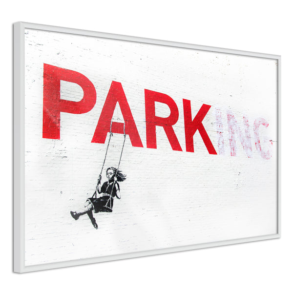 Poster - Banksy: Park(ing)  - wit