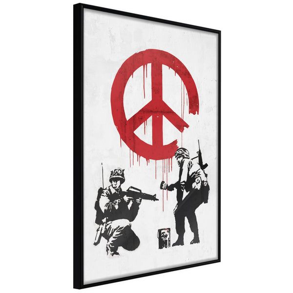 Poster - Banksy: CND Soldiers II  - zwart